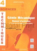 LA TECHNOLOGIE - GÉNIE MÉCANIQUE : 4éme année de l'enseignement secondaire