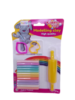 Pate à modeler 12 couleurs Kiddy clay