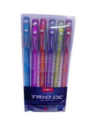 Pochette de 6 stylos Unimax Trio Dc