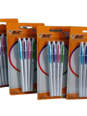 Pochette de 4 stylos Bic Cristal up