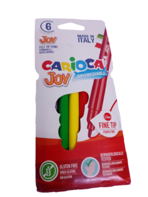 Pochette de 6 feutres Carioca Joy