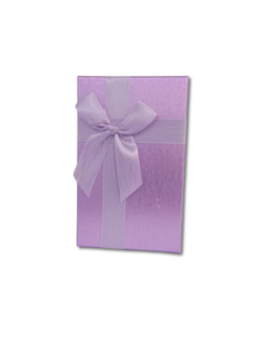 Boite cadeau rectangulaire PM effet métallique